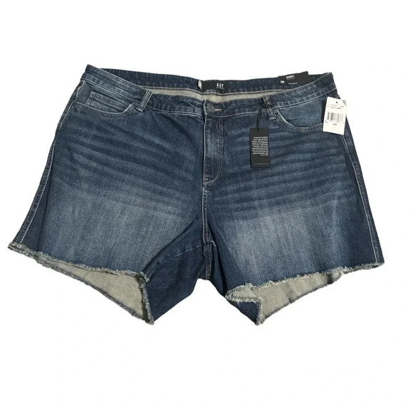 KUT from the Kloth Blue Gidget Cutoff Denim Shorts Women's size 20w, NWT - Picture 1 of 3